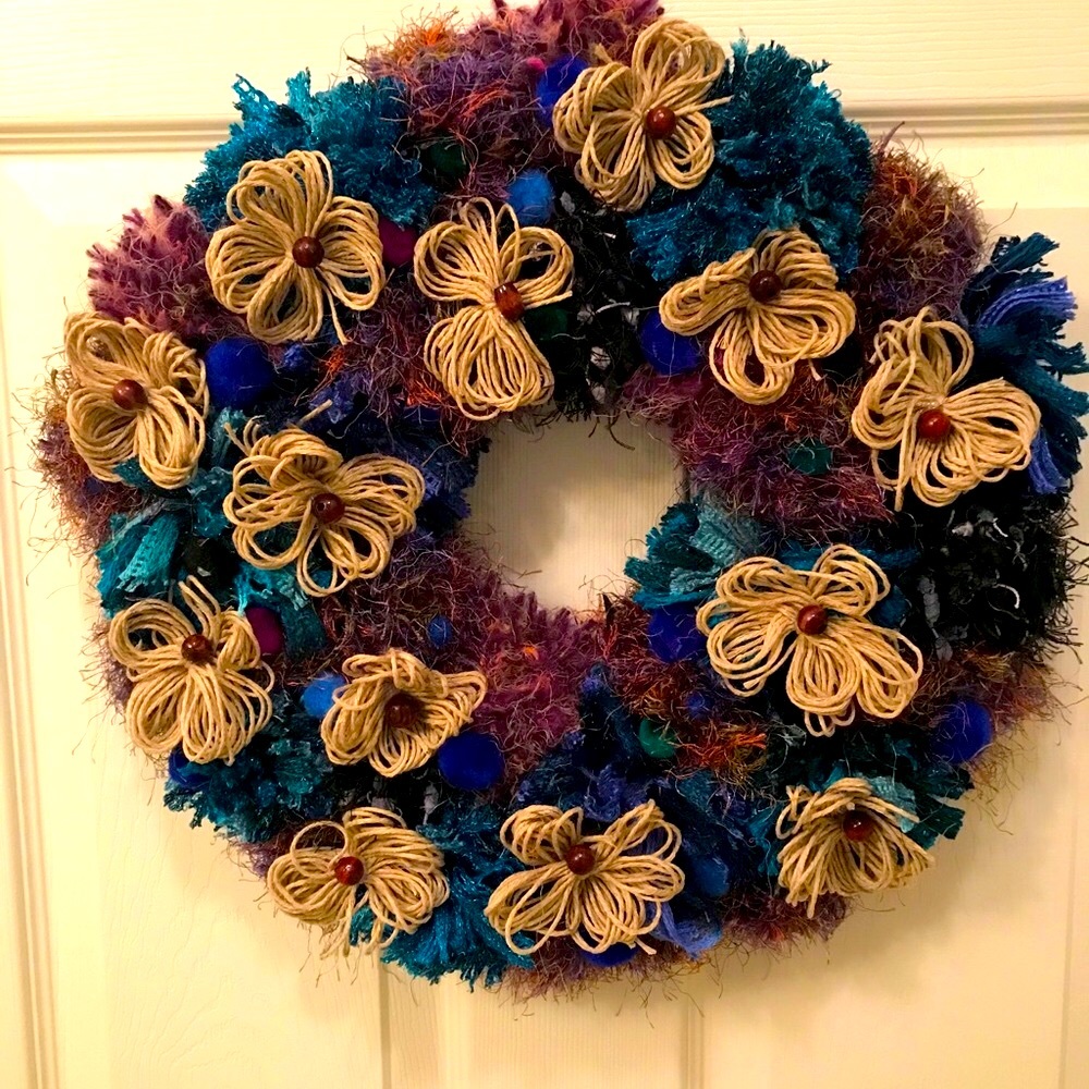 Bo Ho Pom Pom Wreath